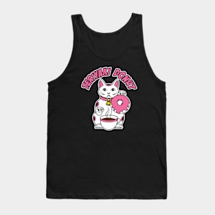 Donuts cat logo Tank Top